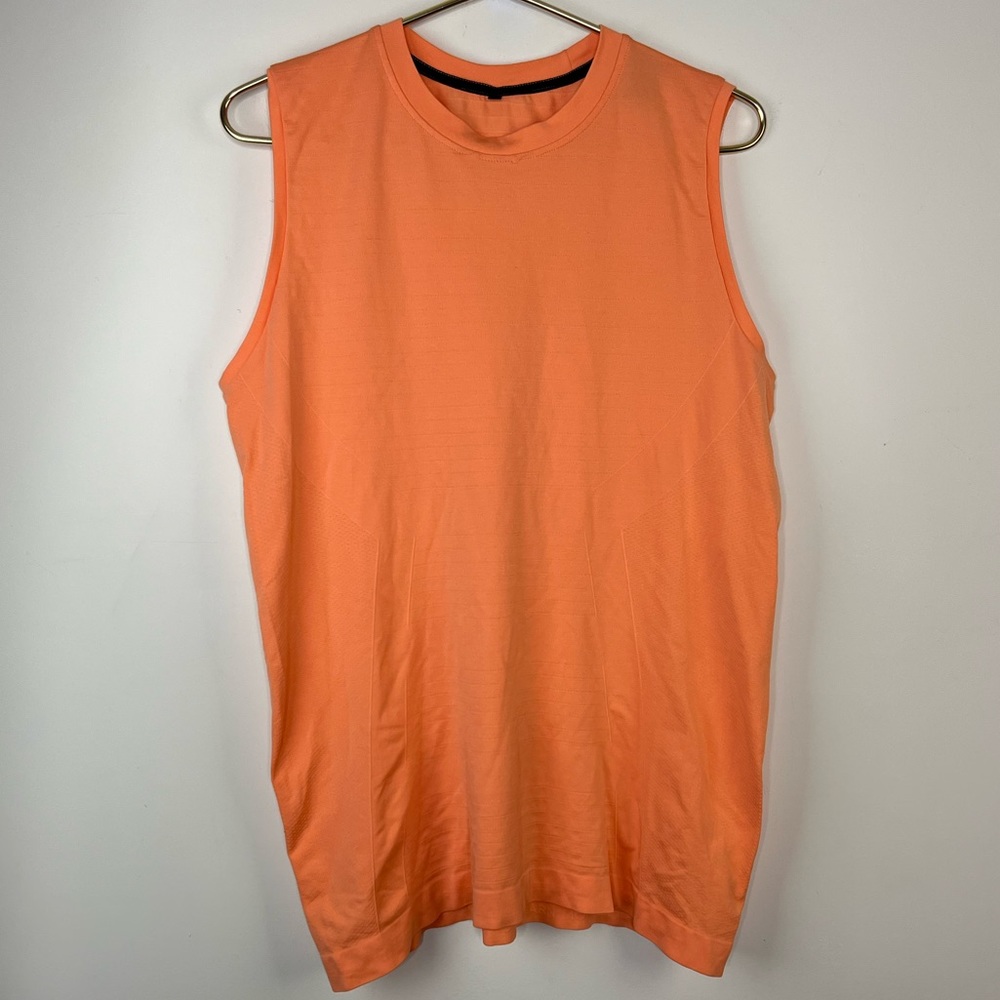 Alphalete Orange Seamless Tank, Large